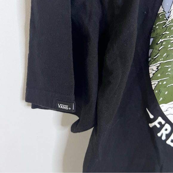 Vans Grim Reaper 'Tree Lot' Christmas Theme Graphic Crop T-Shirt |Size Large| - Picture 6 of 7